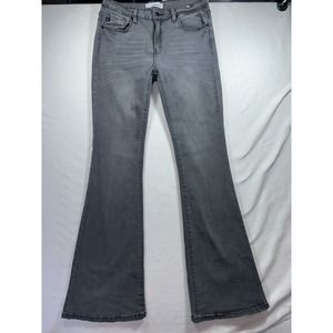 Women's Gray Flared Jeans